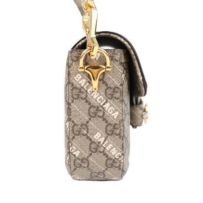 GUCCI 658574 HORSEBIT X BALENCIAGA SHOULDER BAG