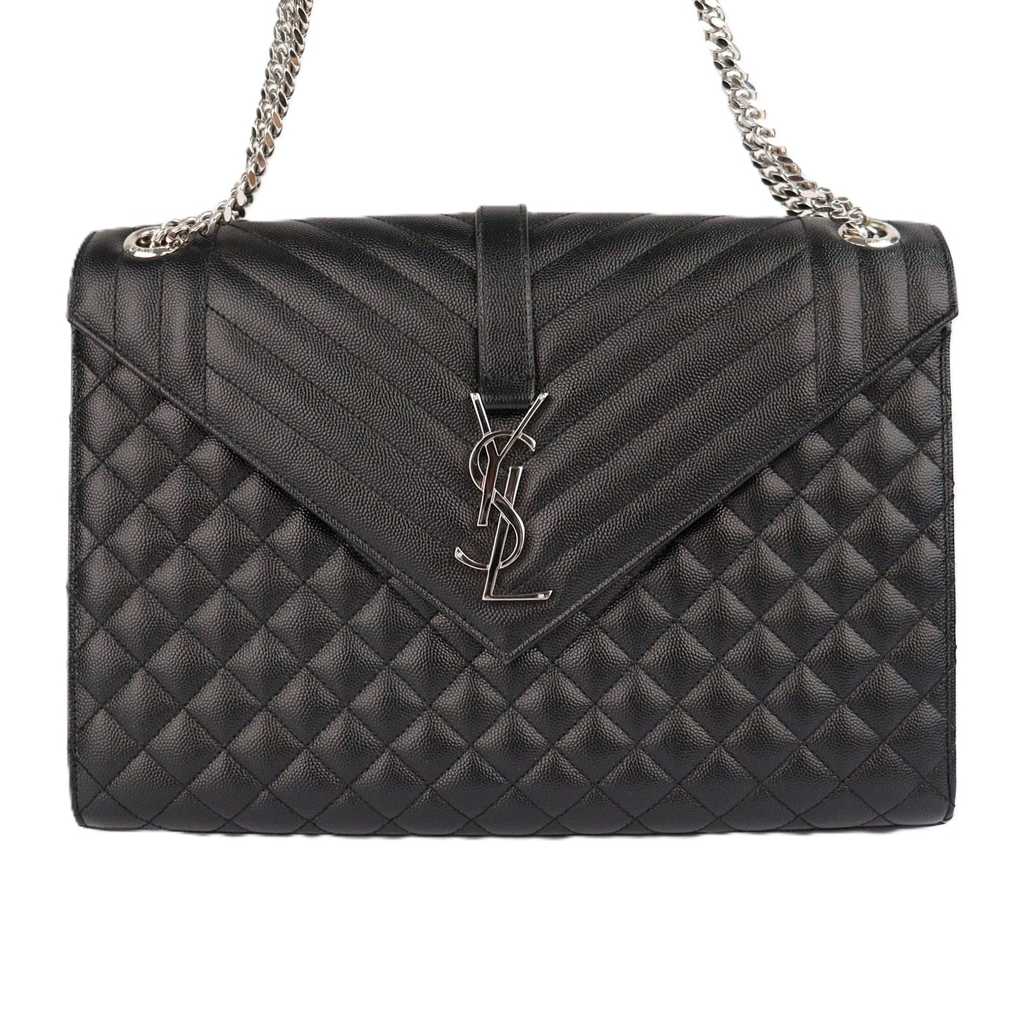 SAINT LAURENT 487198 BOW92 ENVELOPE LARGE SHOULDER BAG