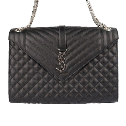 SAINT LAURENT 487198 BOW92 ENVELOPE LARGE SHOULDER BAG