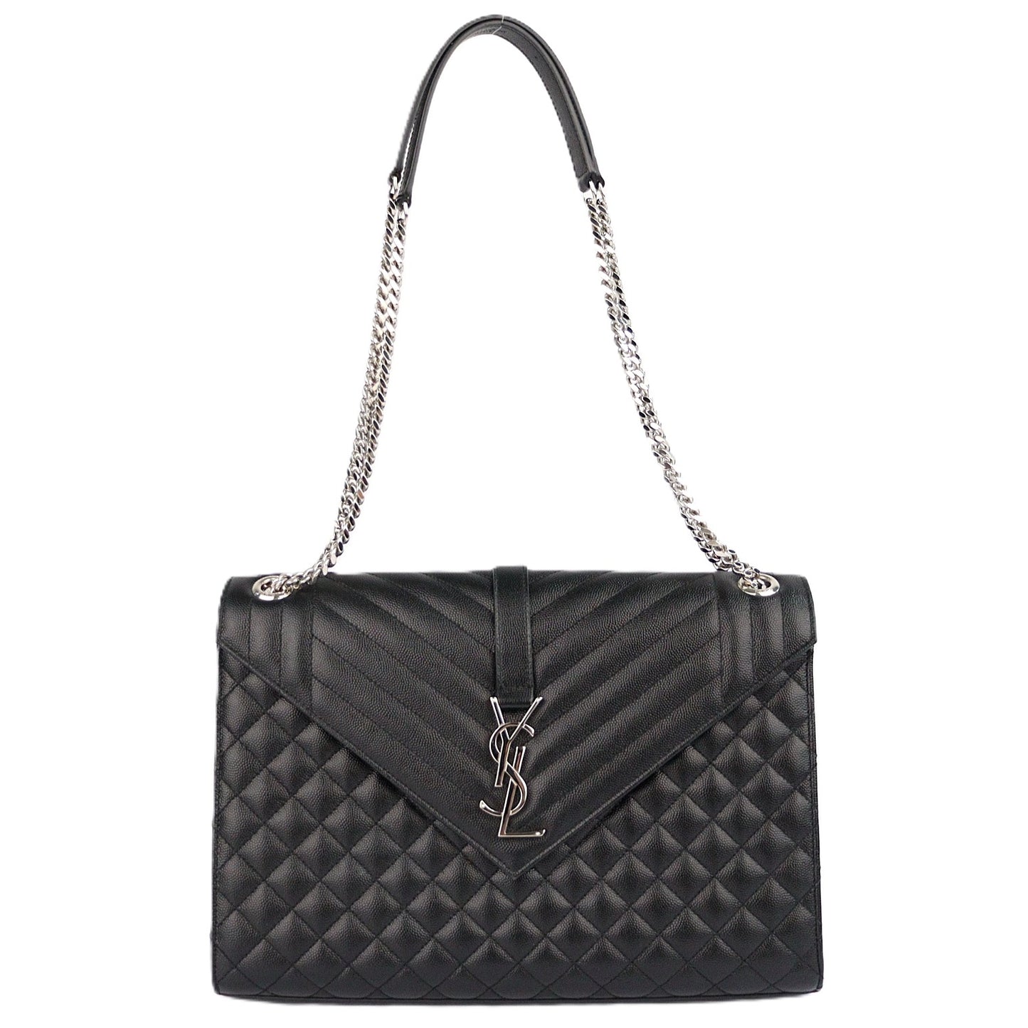 SAINT LAURENT 487198 BOW92 ENVELOPE LARGE SHOULDER BAG