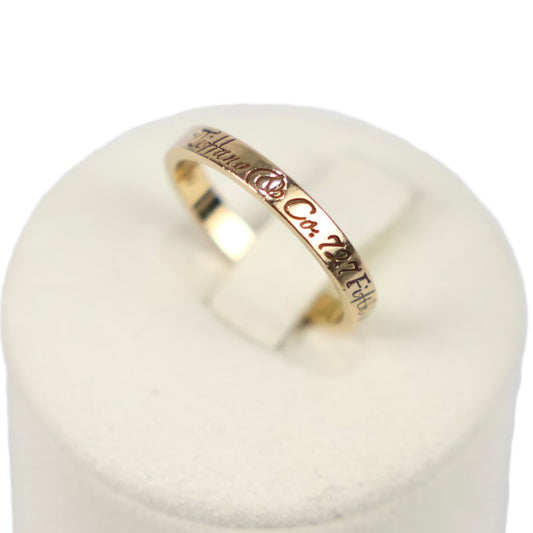 TIFFANY & Co. Notes Narrow Ring