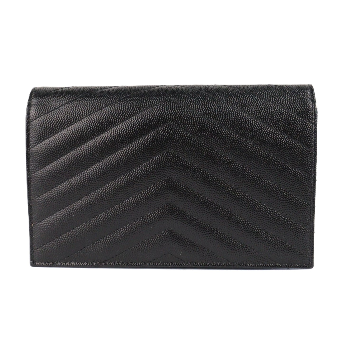 SAINT LAURENT 393953 BOW02 CASSANDRE WALLET ON CHAIN