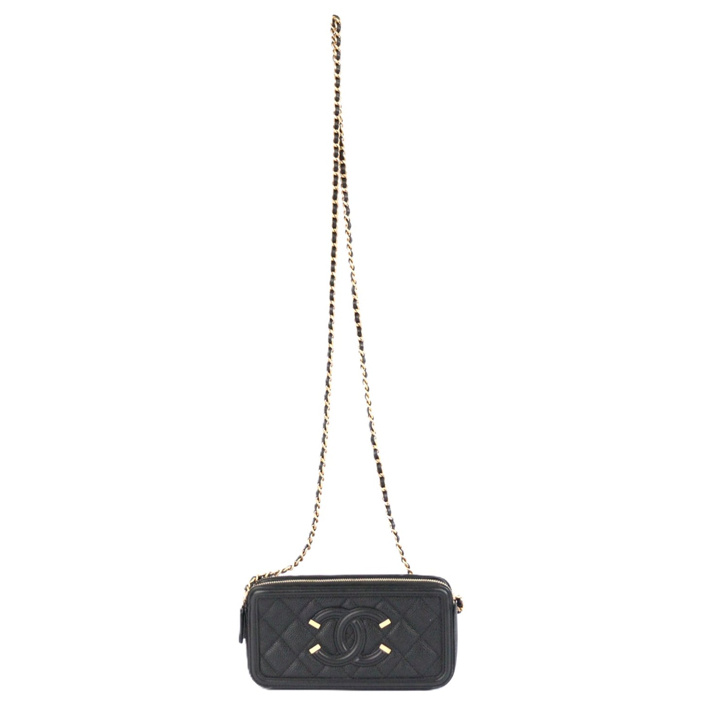 CHANEL 84450 CC FILIGREE WALLET ON CHAIN