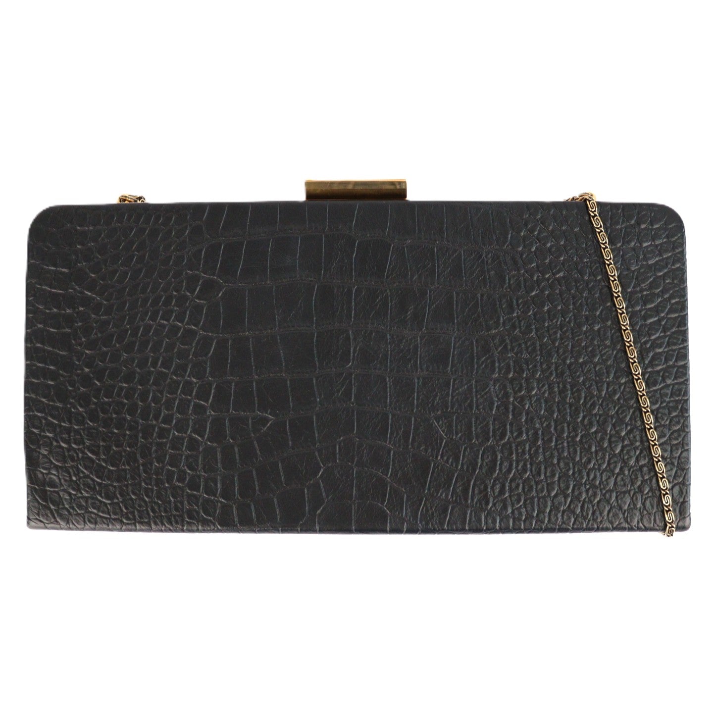 SAINT LAURENT 593017 1K00W MIDNIGHT CLUTCH BAG