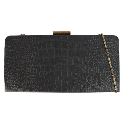 SAINT LAURENT 593017 1K00W MIDNIGHT CLUTCH BAG