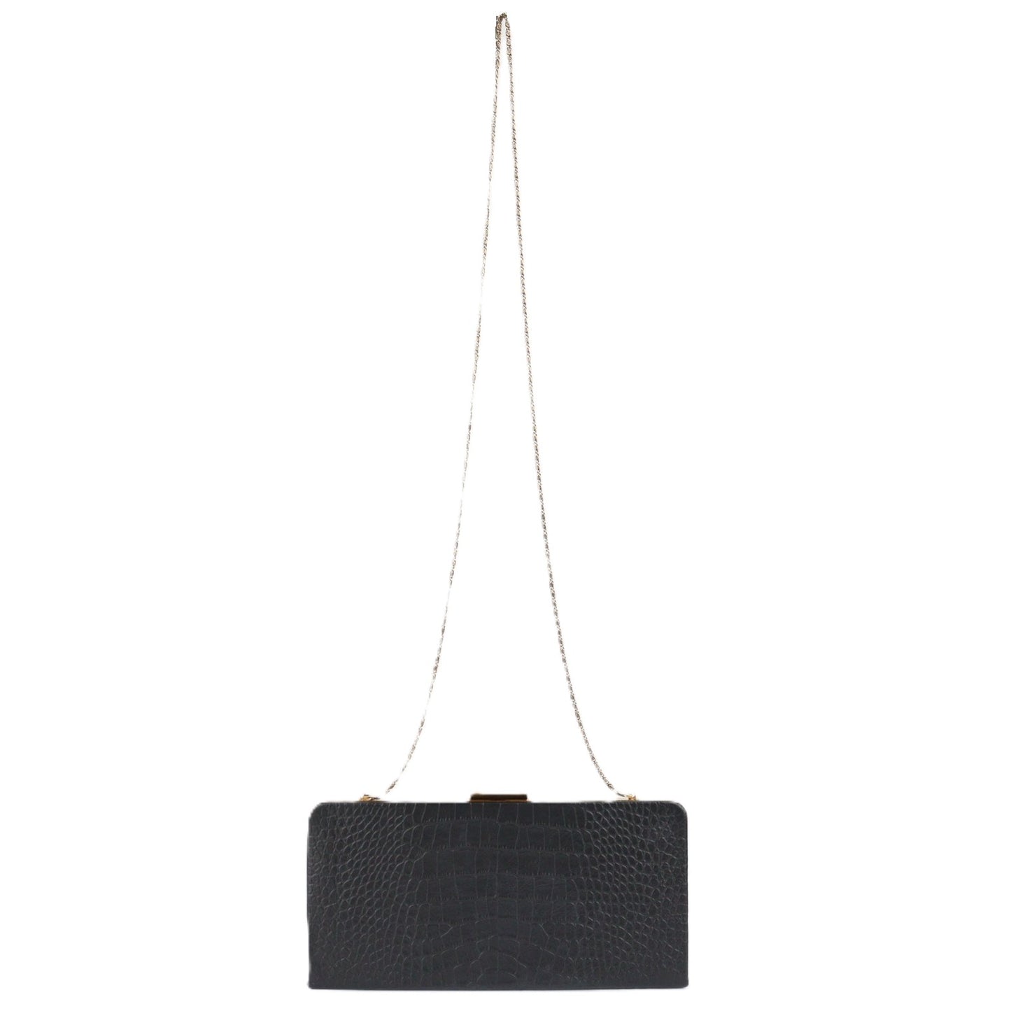 SAINT LAURENT 593017 1K00W MIDNIGHT CLUTCH BAG