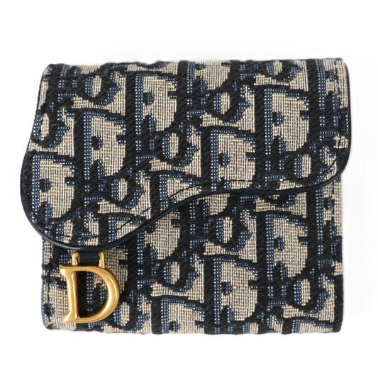 DIOR S5652CTZQ SADDLE LOTUS WALLET