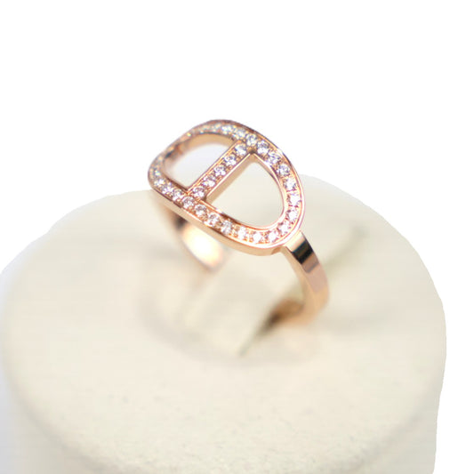 HERMES H122605B Chaine d'Ancre Contour Ring #53