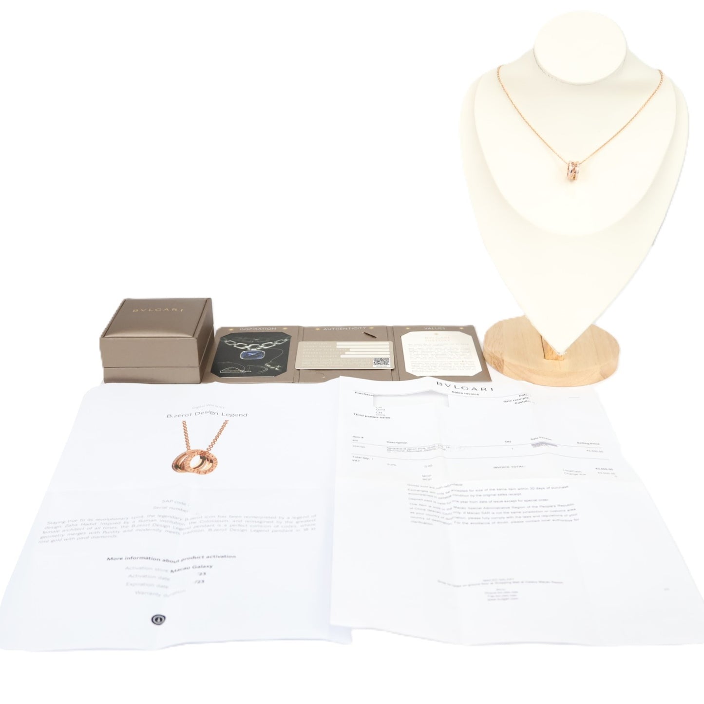 BVLGARI 354195 B.zero1 Design Legend Zaha Hadid Necklace