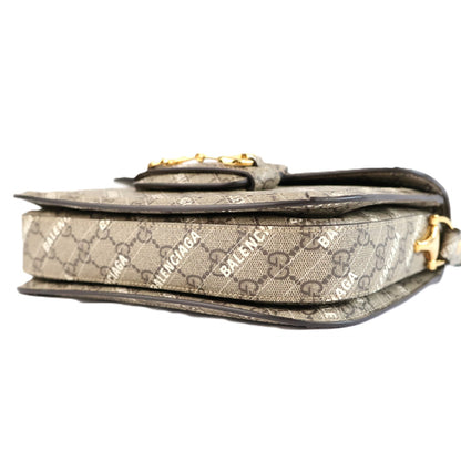 GUCCI X BALENCIAGA 602204 ULZAG GUCCI HORSEBIT 1955 SHOULDER BAG