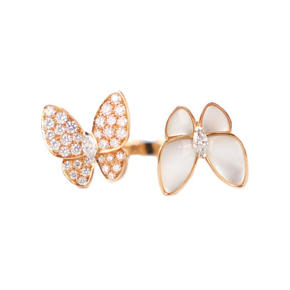 Van Cleef & Arpels VCARO7AL53 Two Butterfly Between the Finger #53 Ring