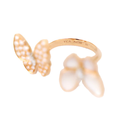 Van Cleef & Arpels VCARO7AL53 Two Butterfly Between the Finger #53 Ring