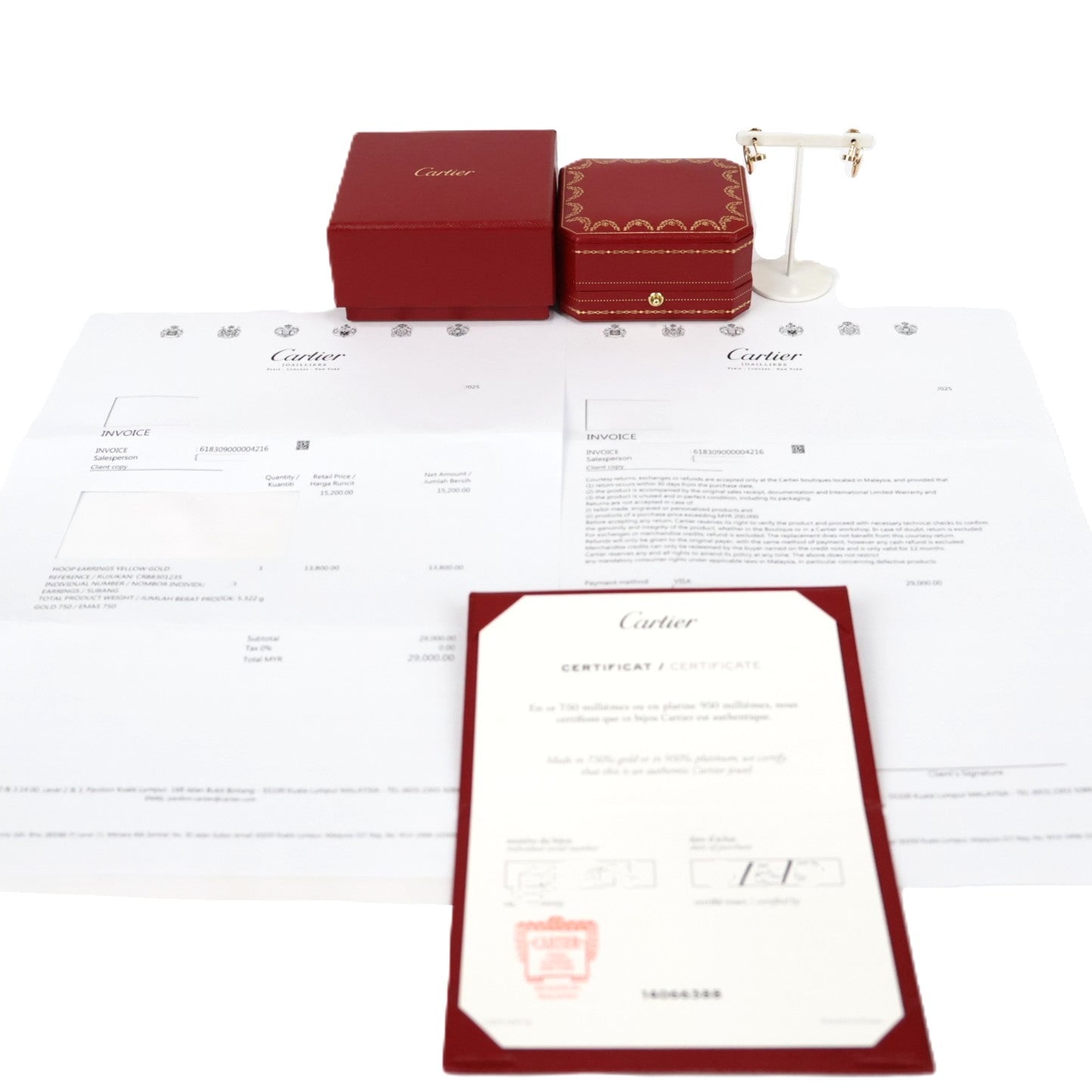 Cartier B8301235 Juste un Clou Hoop Small Model Earrings
