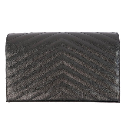 SAINT LAURENT 377828 BOW01 CASSANDRA WALLET ON CHAIN
