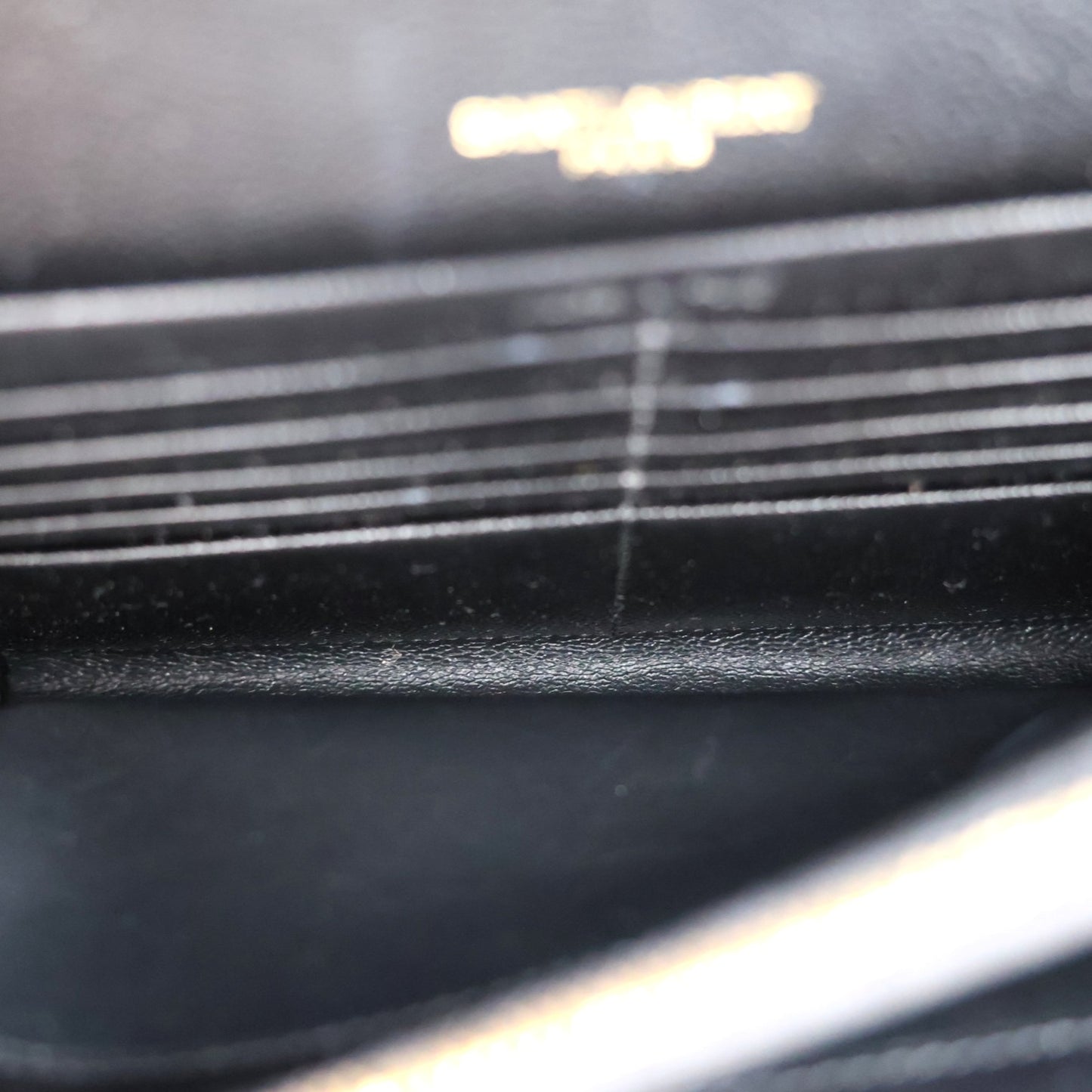 SAINT LAURENT 377828 BOW01 CASSANDRA WALLET ON CHAIN
