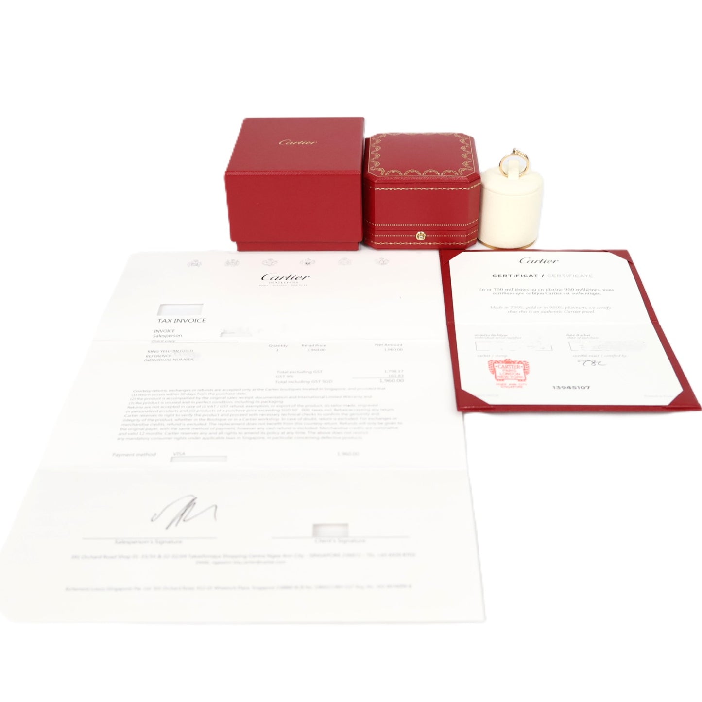 Cartier B4225947 Juste Un Clou Small Model #47 Ring