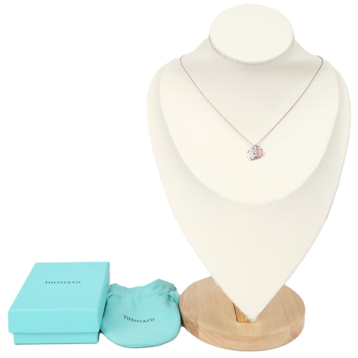 TIFFANY & Co. 70300060 Return to Tiffany Double Heart Tag Mini Necklace