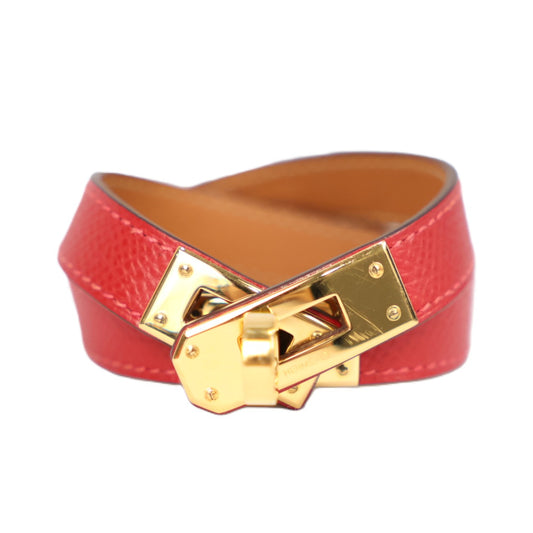 HERMES 071639CC KELLY DOUBLE TOUR S BRACELET