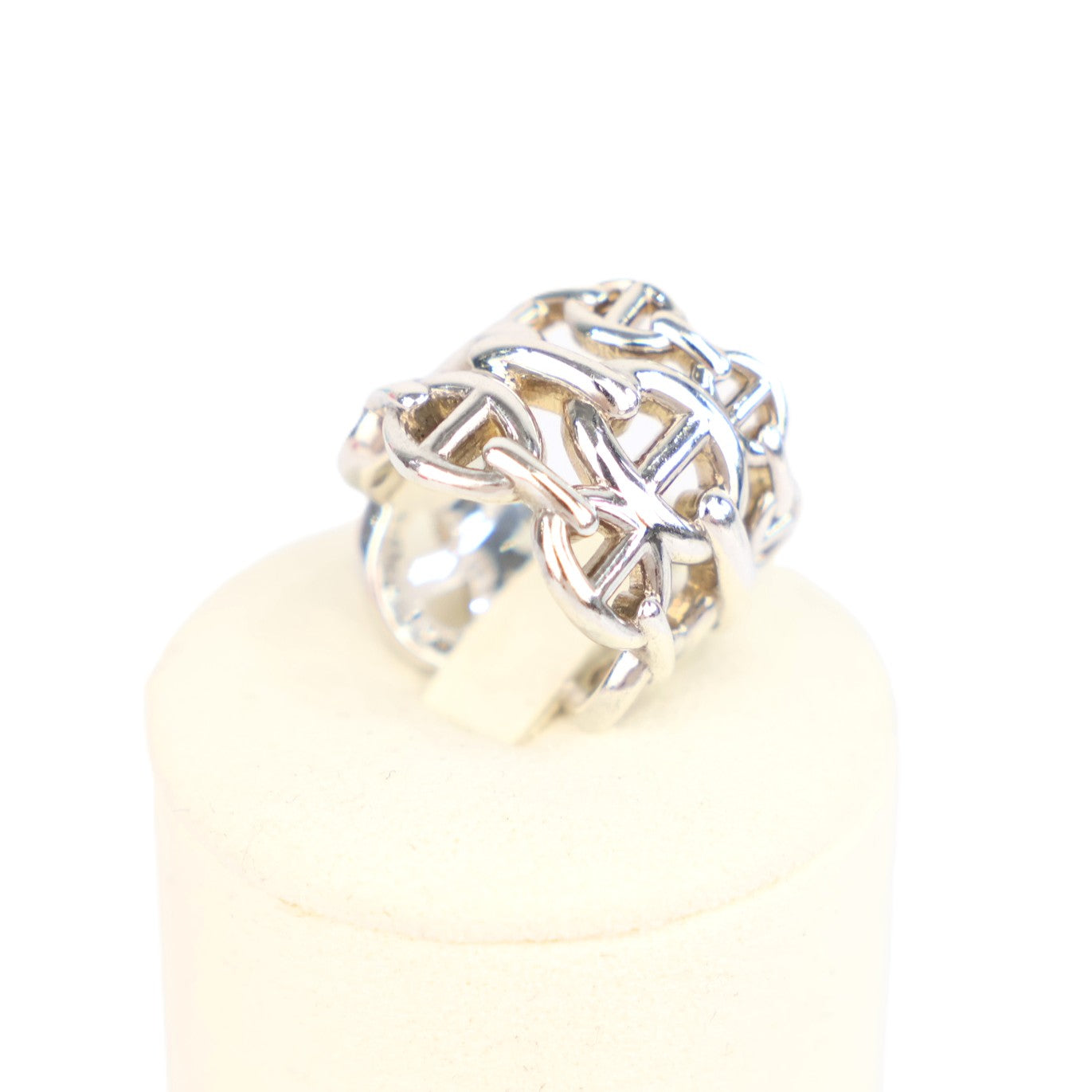 HERMES H109506B Chaine d'Ancre Enchainee Large Model #51 Ring