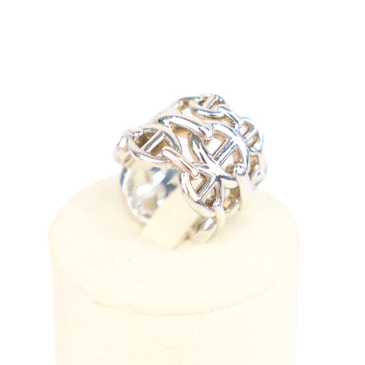 HERMES H109506B Chaine d'Ancre Enchainee Large Model #51 Ring