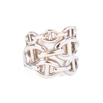 HERMES H109506B Chaine d'Ancre Enchainee Large Model #51 Ring
