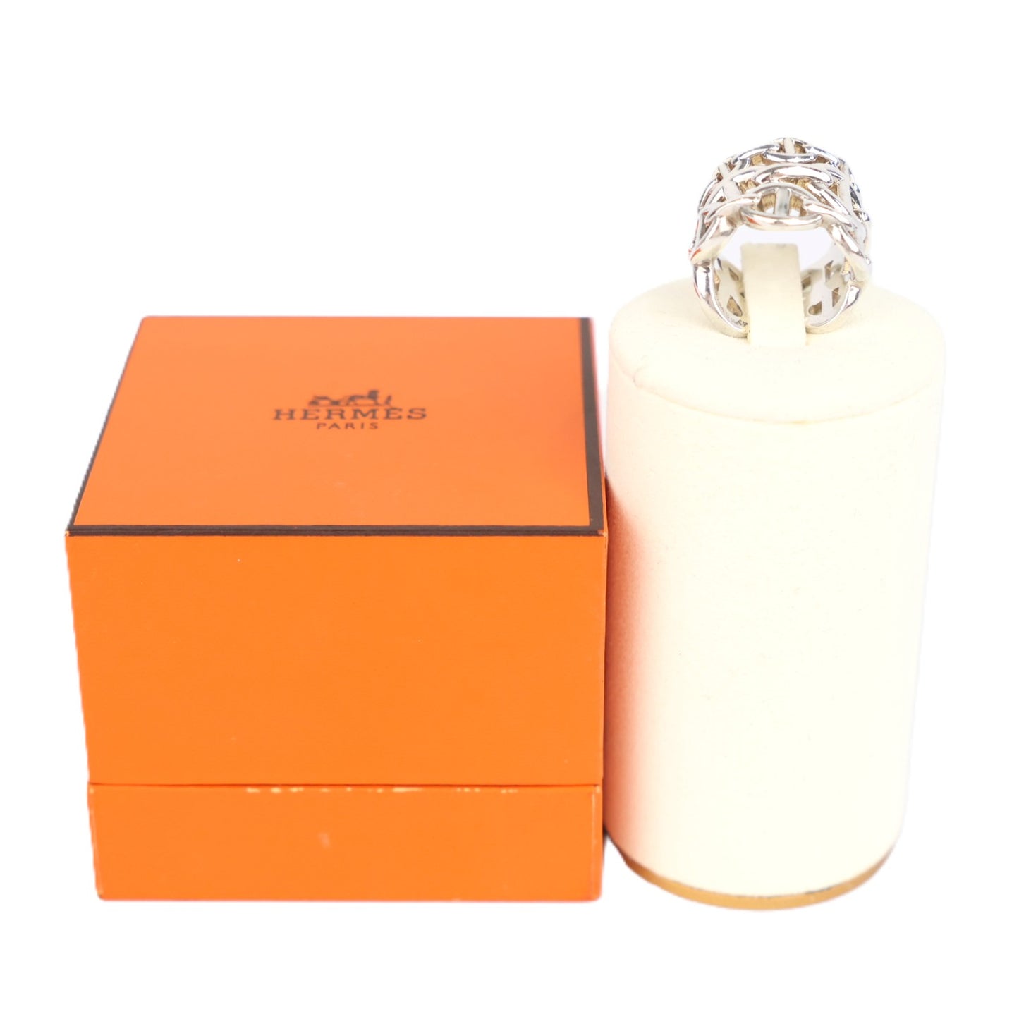HERMES H109506B Chaine d'Ancre Enchainee Large Model #51 Ring