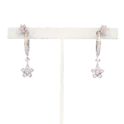 GRAFF RGE2162 Butterfly Diamond Hoop Earrings