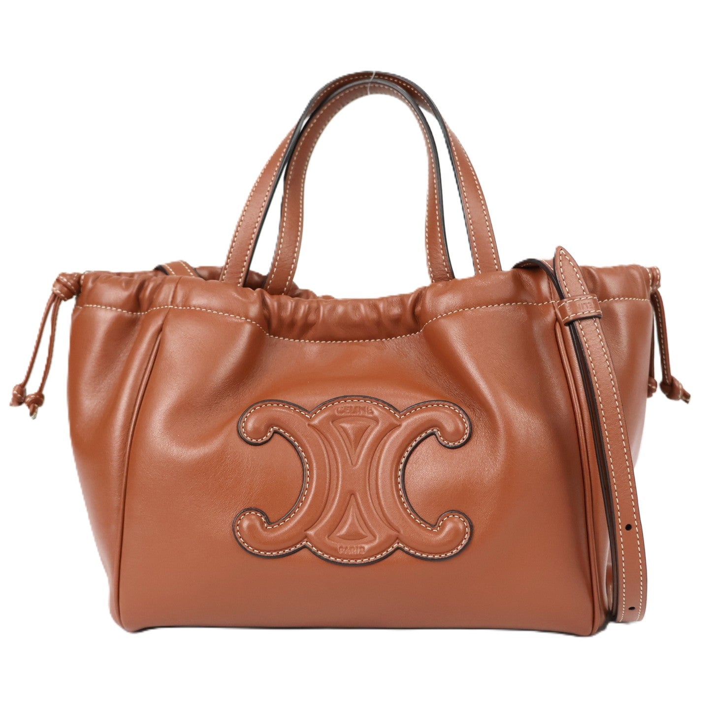 CELINE 111013DU3 CABAS DRAWSTRING SMALL TOTE BAG