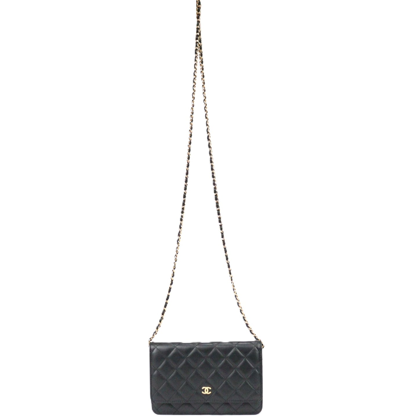 CHANEL 33814 CLASSIC FLAP WALLET ON CHAIN