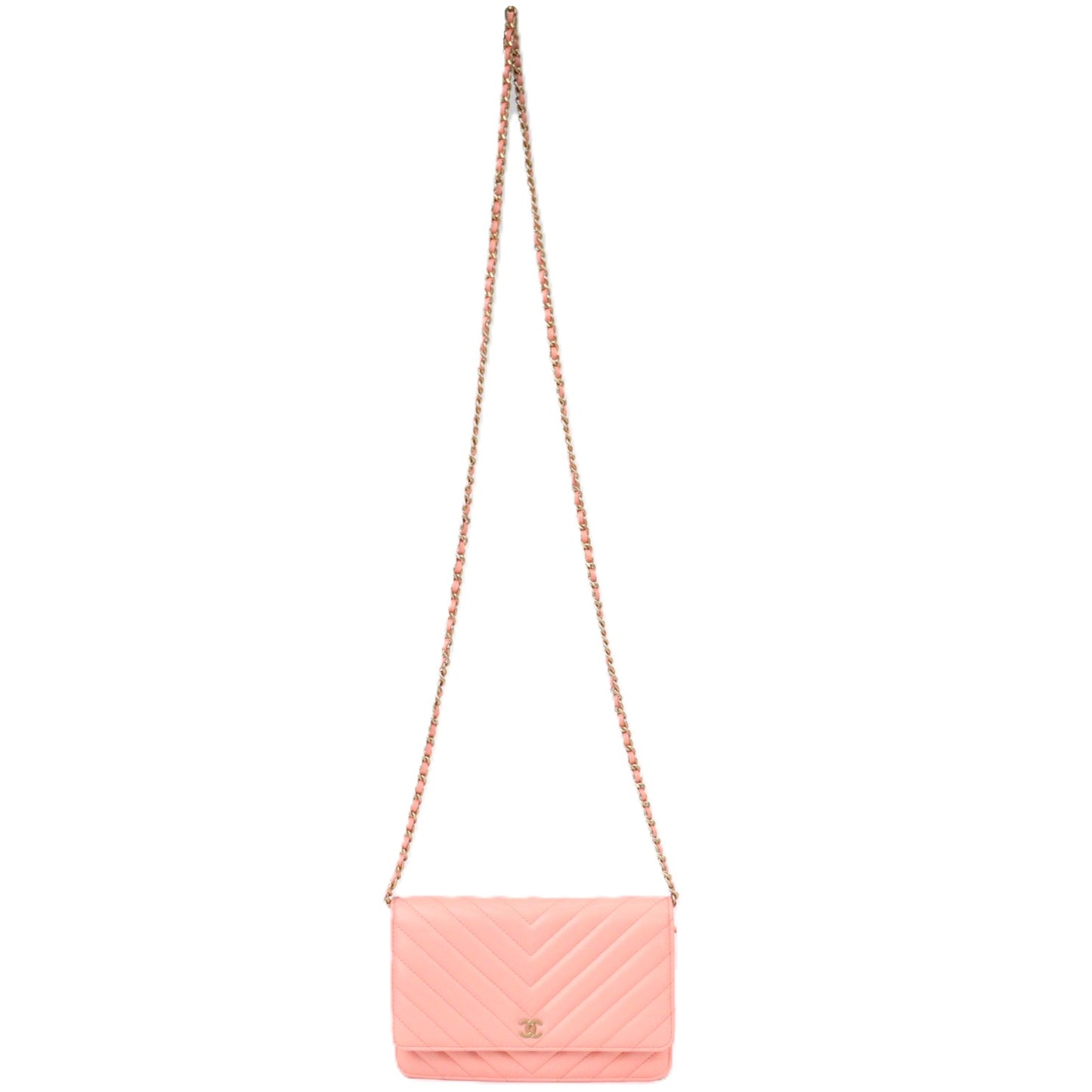 CHANEL 33814 CLASSIC FLAP WALLET ON CHAIN