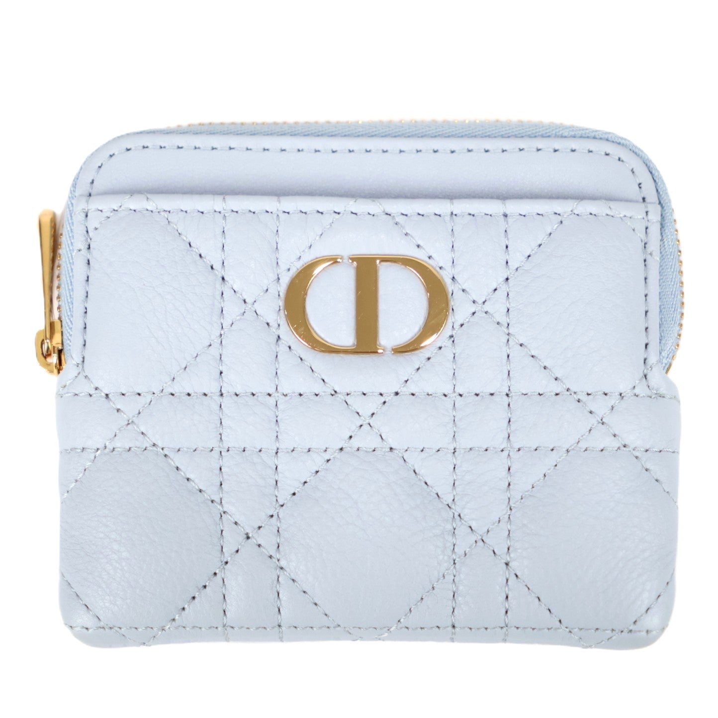 DIOR S5177UWHC CARO LAVENDER WALLET COIN PURSE