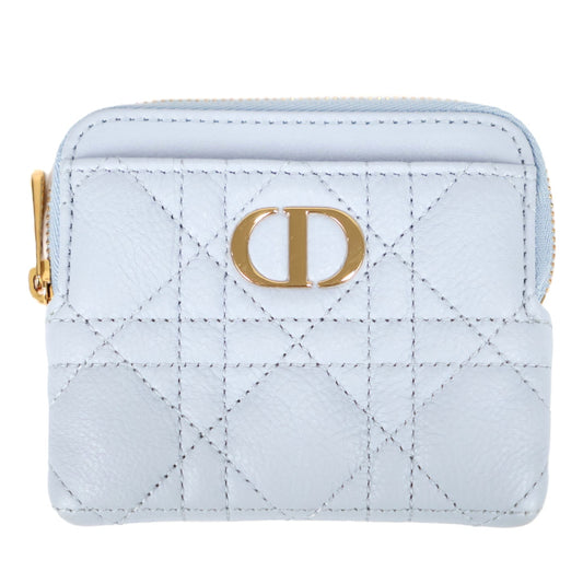 DIOR S5177UWHC CARO LAVENDER WALLET COIN PURSE