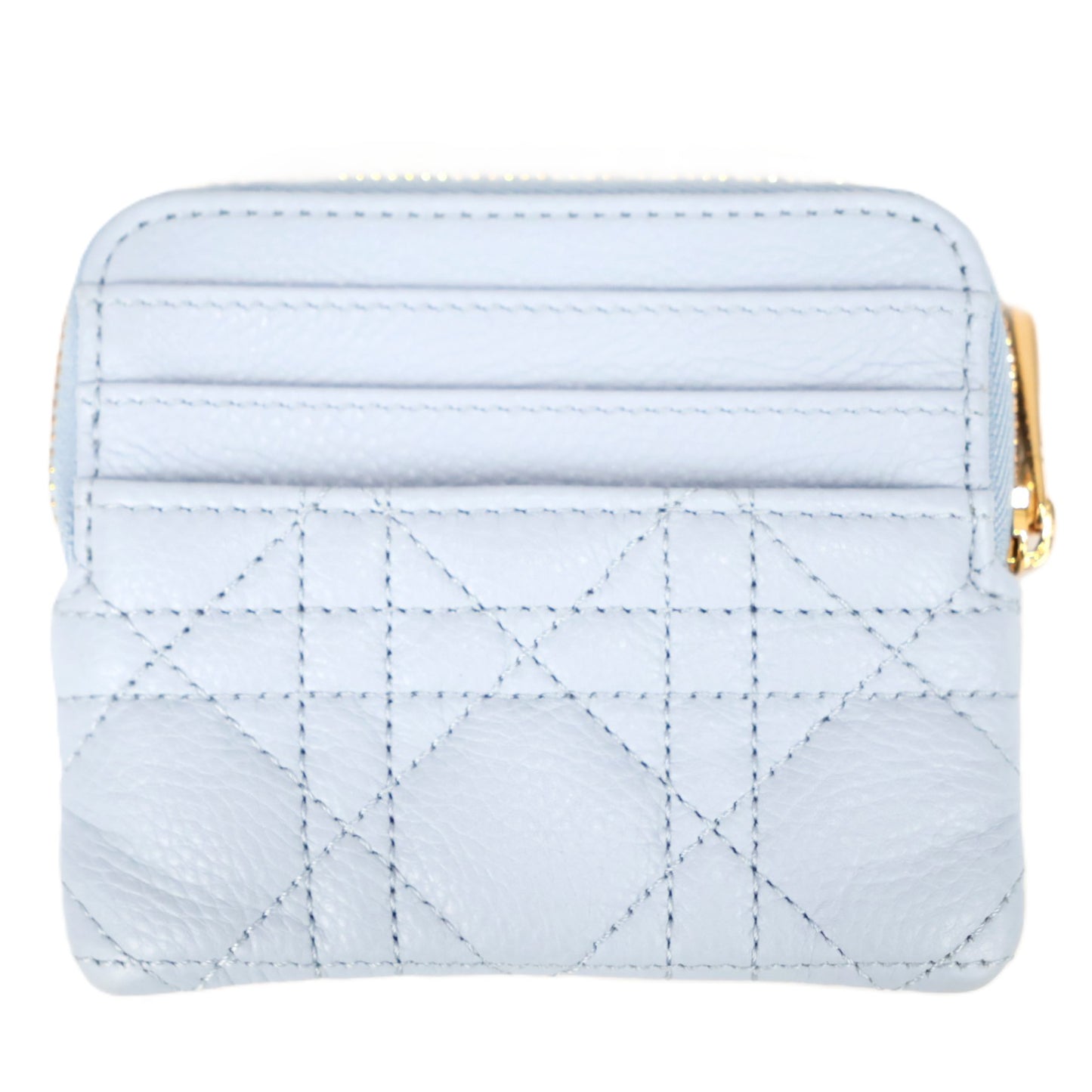 DIOR S5177UWHC CARO LAVENDER WALLET COIN PURSE