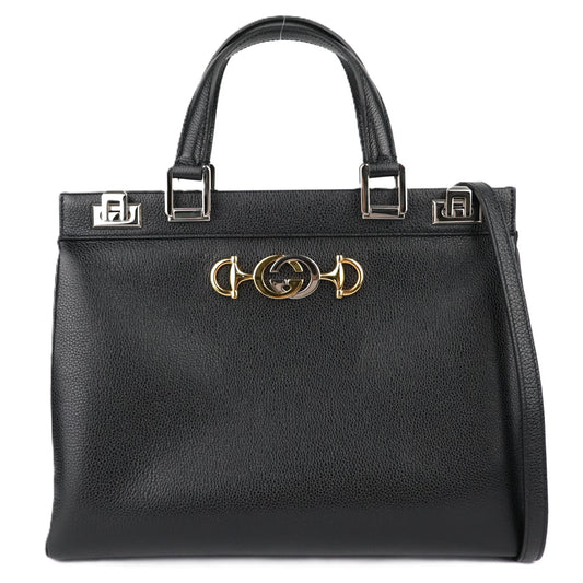 GUCCI 564714 1B90X GUCCI ZUMI HANDBAG