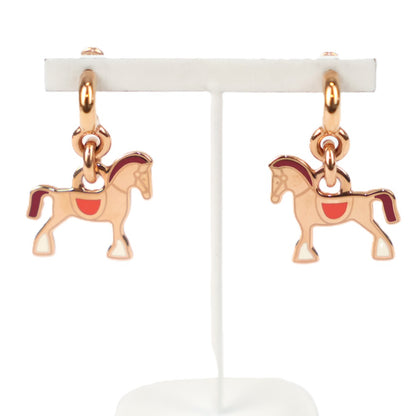 HERMES 100008FO CHEVAL GRAND PARADE EARRINGS