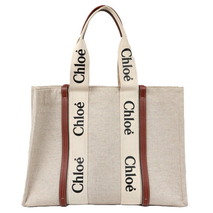 CHLOE CHC21US382 E66 WOODY LARGE TOTE BAG