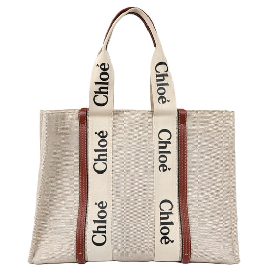 CHLOE CHC21US382 E66 WOODY LARGE TOTE BAG