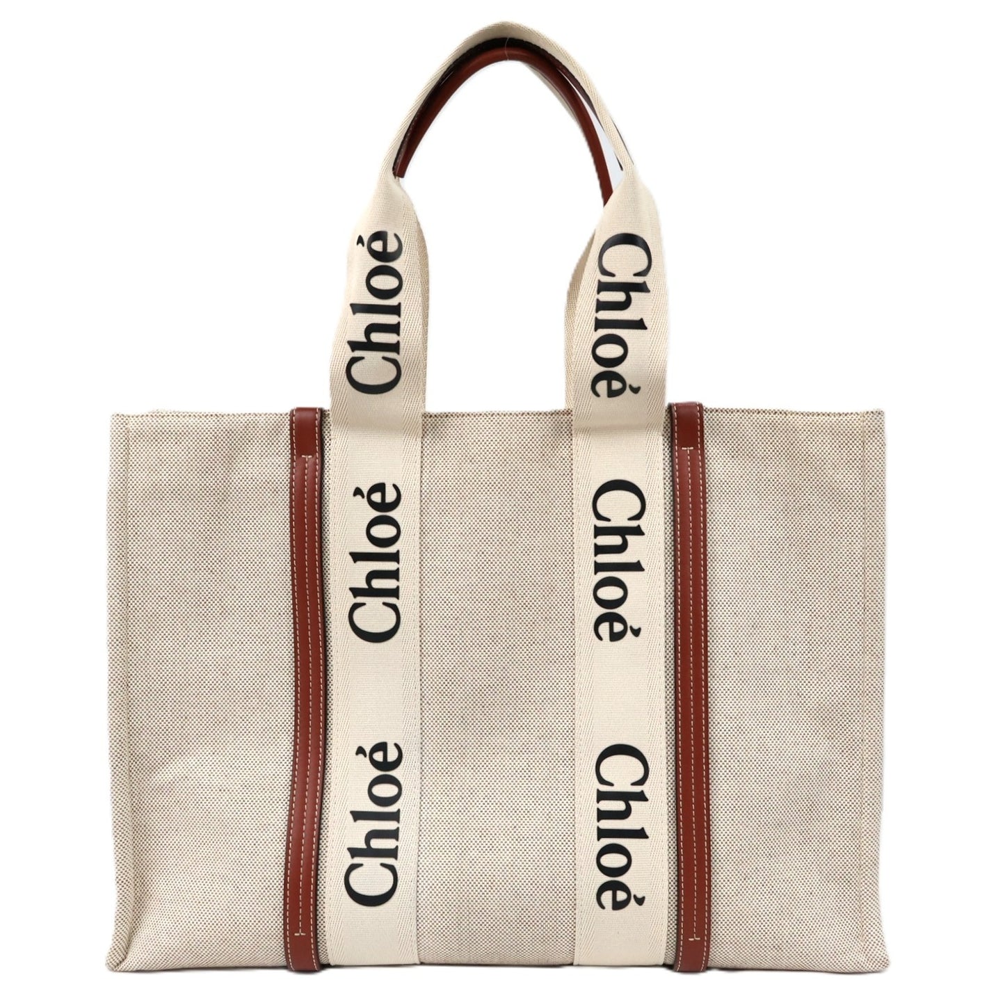 CHLOE CHC21US382 E66 WOODY LARGE TOTE BAG