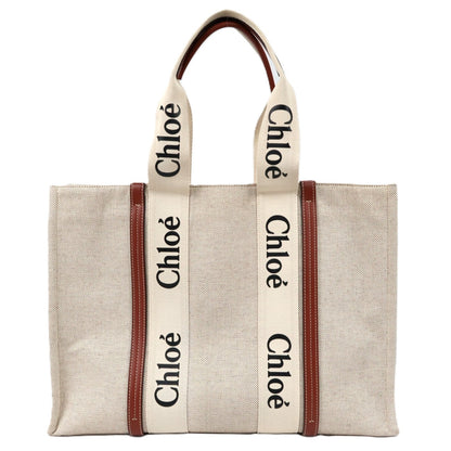 CHLOE CHC21US382 E66 WOODY LARGE TOTE BAG