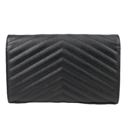 SAINT LAURENT 377828 BOW01 CASSANDRE WALLET ON CHAIN