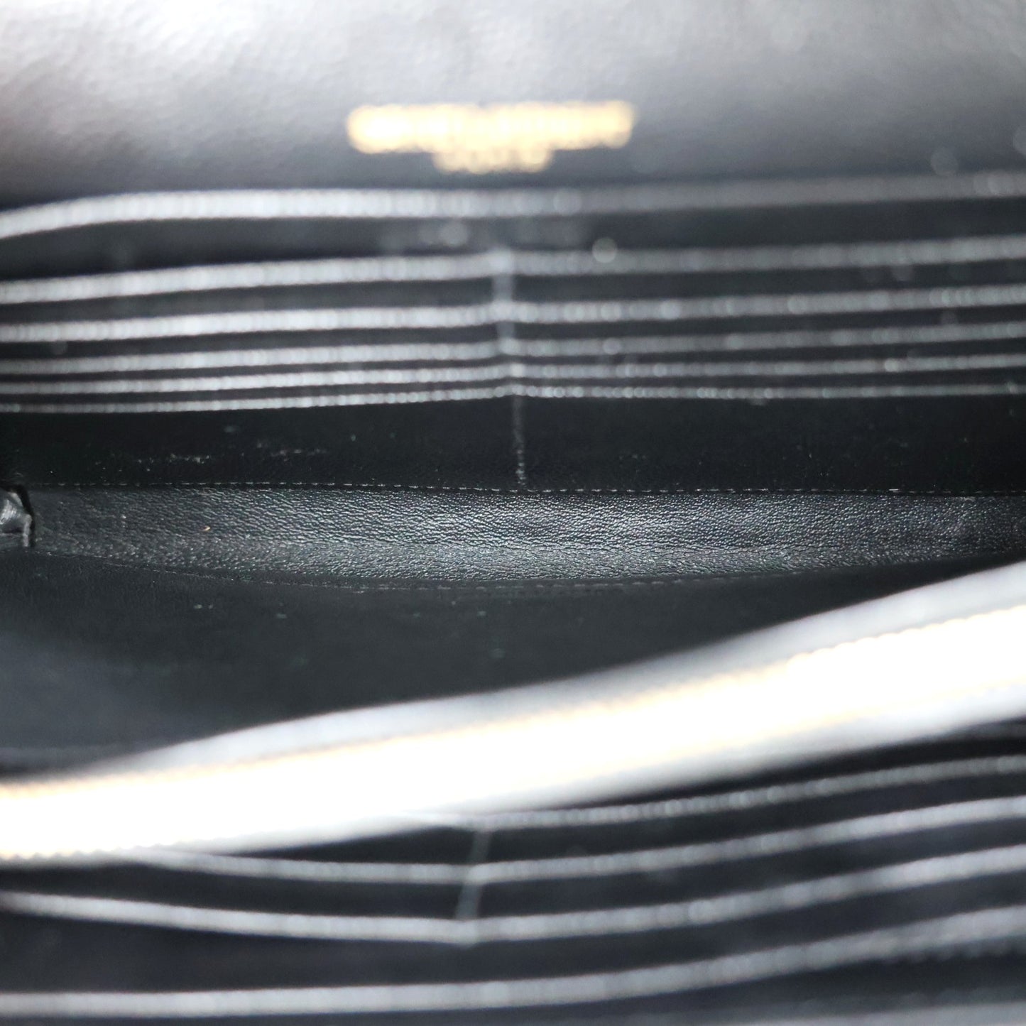SAINT LAURENT 377828 BOW01 CASSANDRE WALLET ON CHAIN