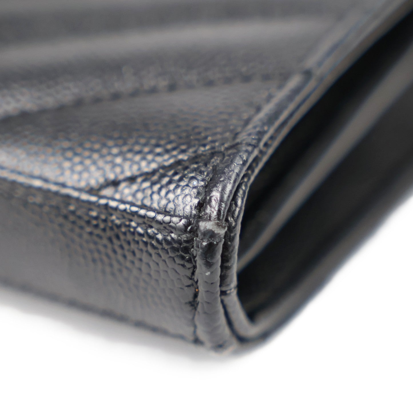 SAINT LAURENT 377828 BOW01 CASSANDRE WALLET ON CHAIN