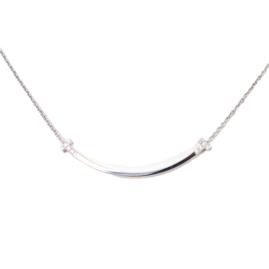 TIFFANY & Co. 74957064 T Smile Small Necklace