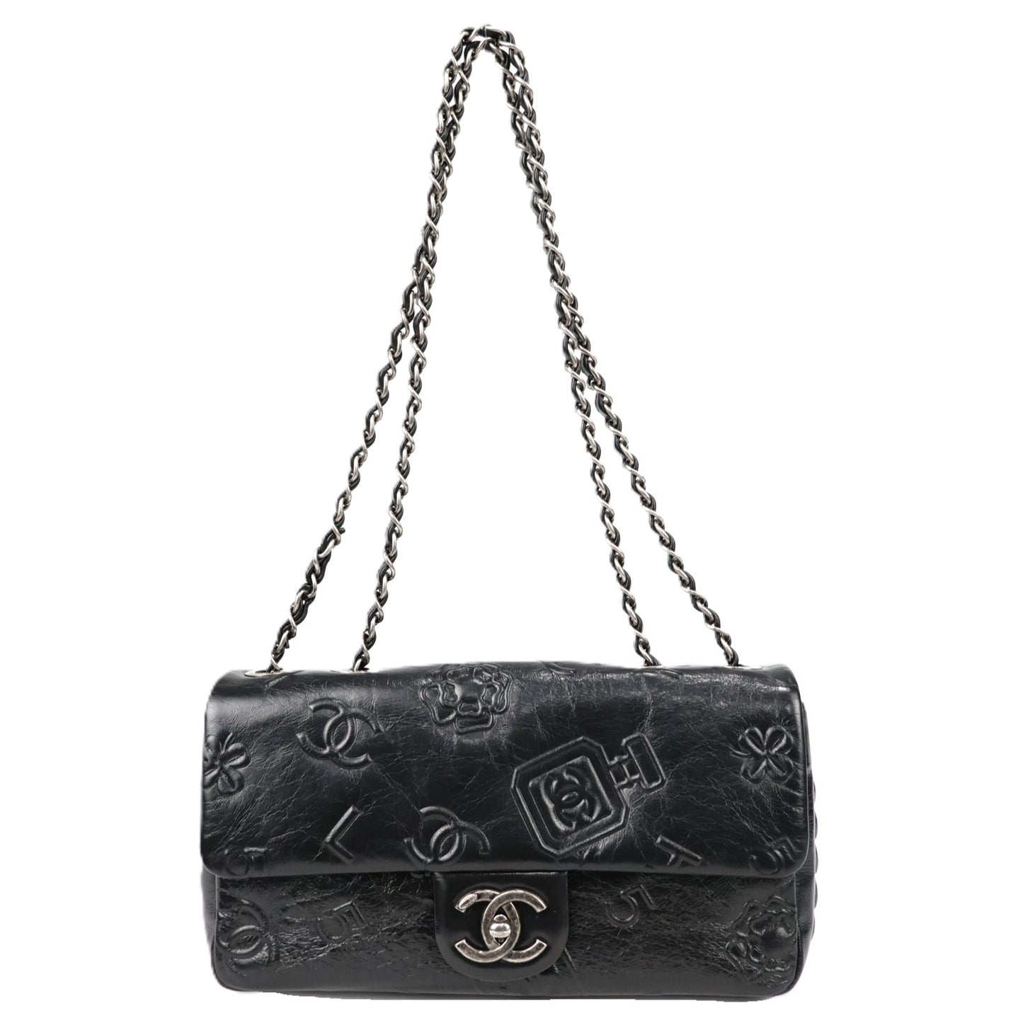CHANEL 92243 METALLIC SYMBOLS SHOULER BAG