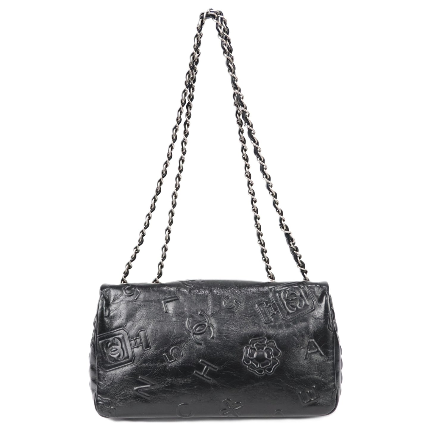 CHANEL 92243 METALLIC SYMBOLS SHOULER BAG