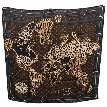 LOUIS VUITTON M70775 CARRE LV WORLD SQUARE 90 SCARF