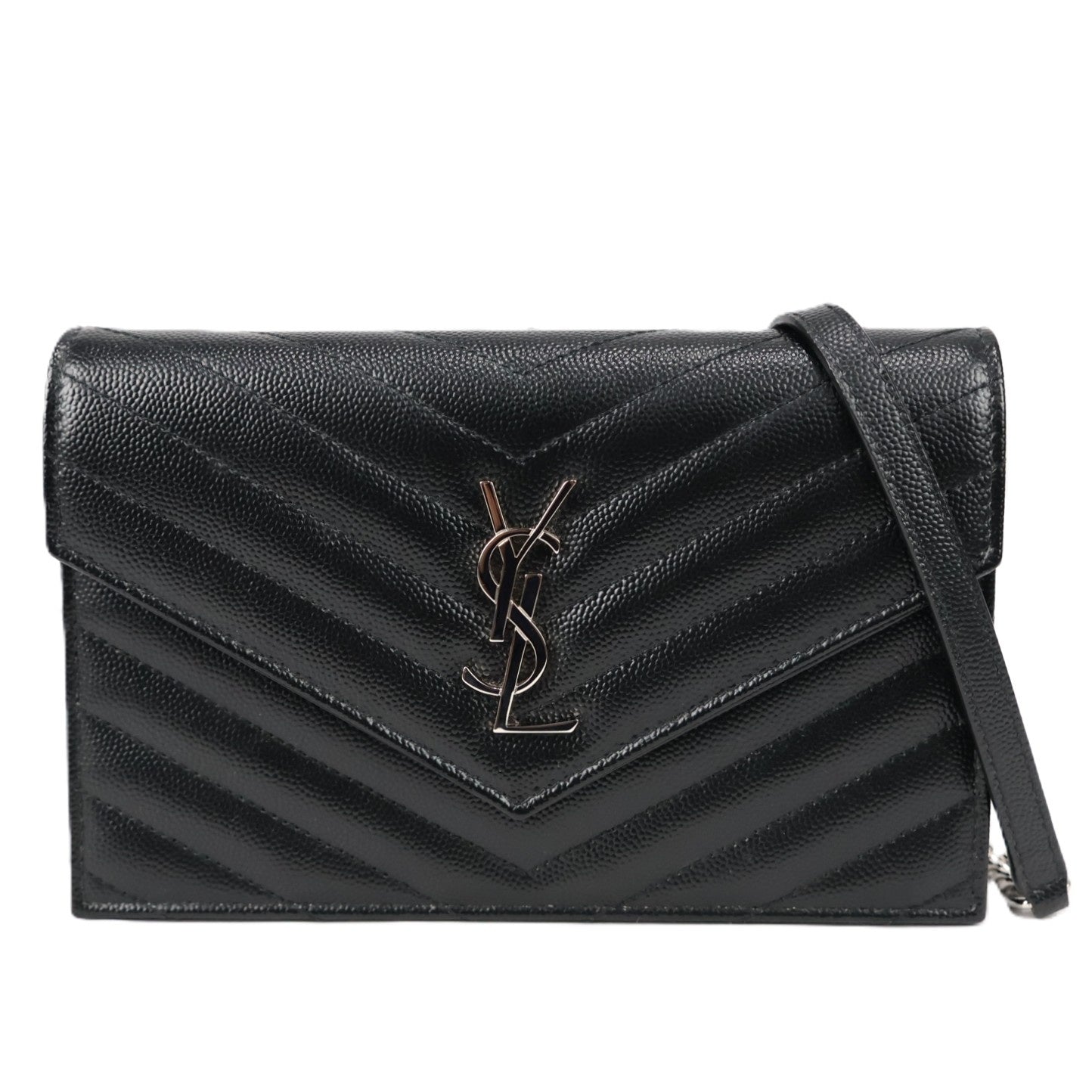 SAINT LAURENT 742920 BOW02 ENVELOPE WALLET ON CHAIN