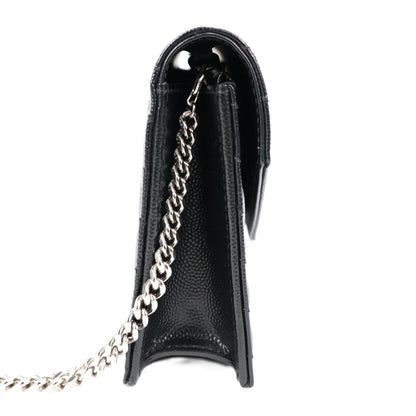 SAINT LAURENT 742920 BOW02 ENVELOPE WALLET ON CHAIN