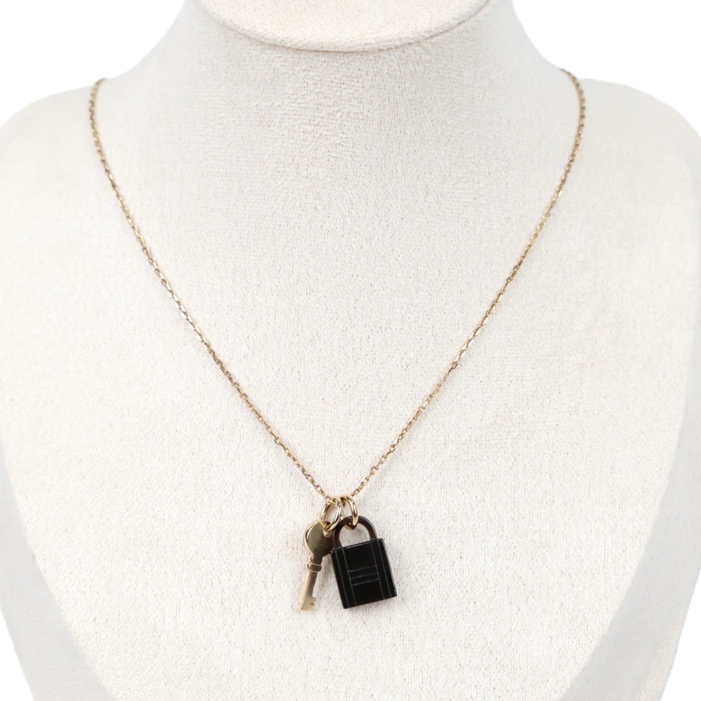 HERMES 057027FD AMULETTE PADLOCK PM NECKLACE