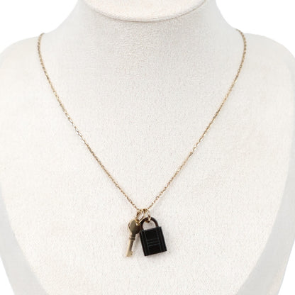HERMES 057027FD AMULETTE PADLOCK PM NECKLACE